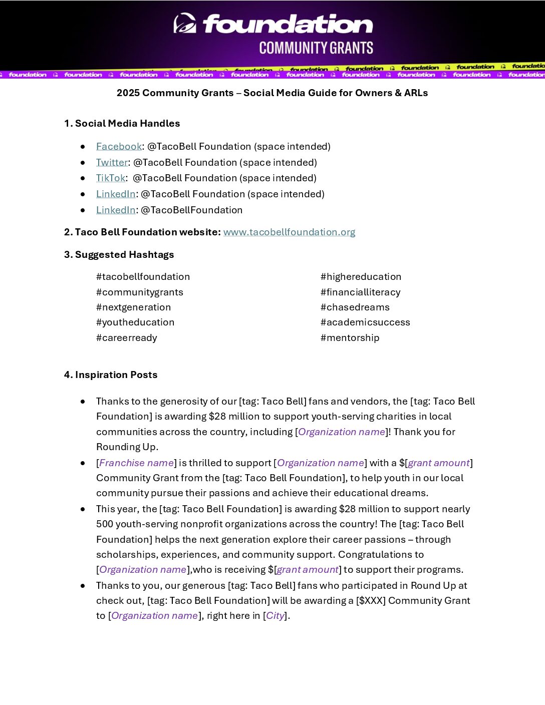 2025 social media guide for owners arls