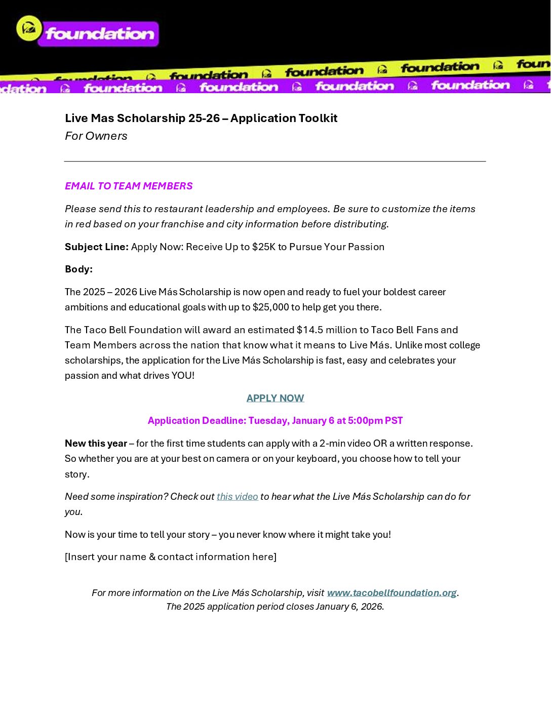 Lms 25 26 owners toolkit copy for tms communications